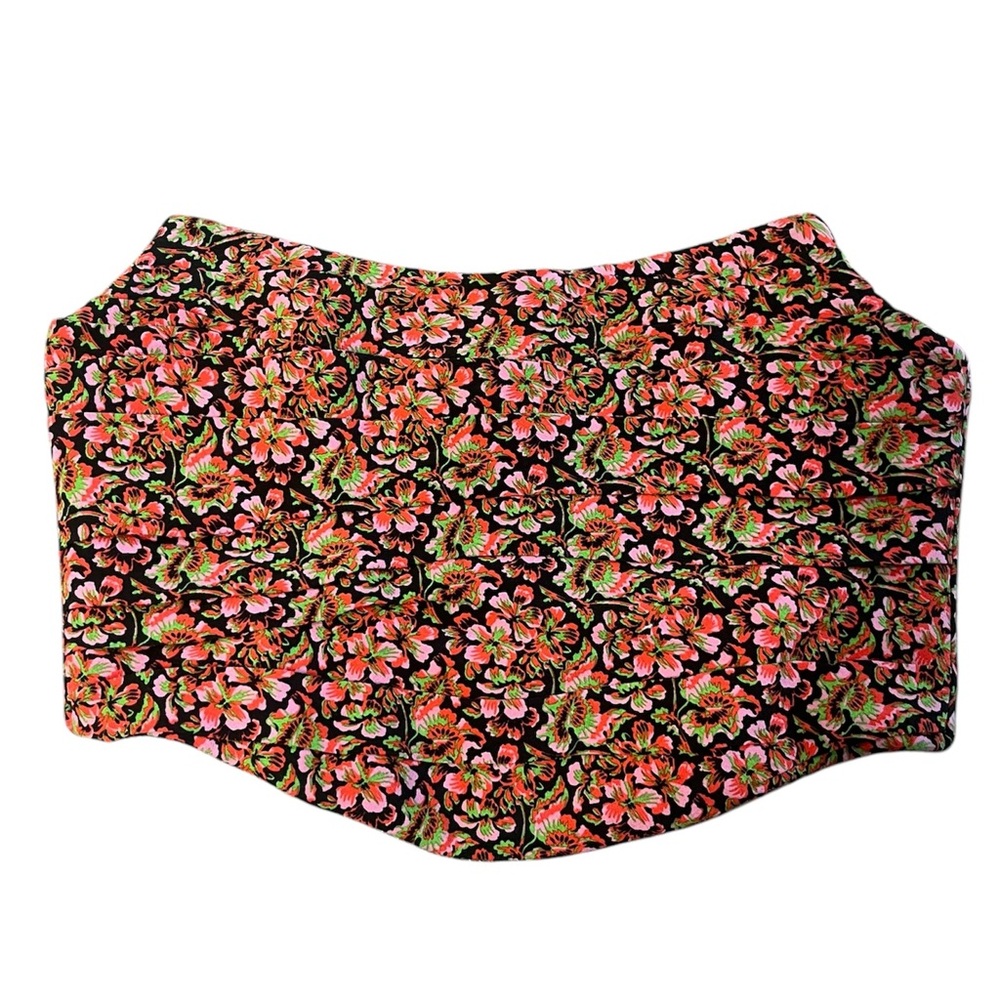 Zara Floral Corset Top Size M Womens